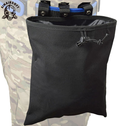 SINAIRSOFT MOLLE Dump Pouch Tactical Mag Recovery Bag Drawstring Magazine Recycling Storage Pack Hunting Gear Holder