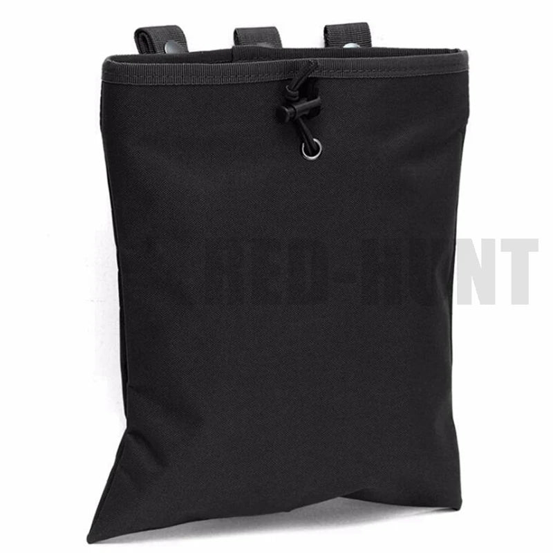 MOLLE Dump Pouch Tactical Mag Recovery Pouch Drawstring Magazine Recycling Pouch Airsoft Hunting Gear