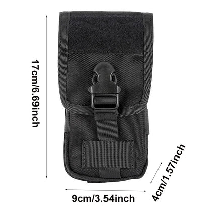 Tactical Double-layer Phone Pouch Hunting Camouflage Molle Bags Outdoor Hunting Molle Fanny Bag Waist Bag Outdoor Sport Bag