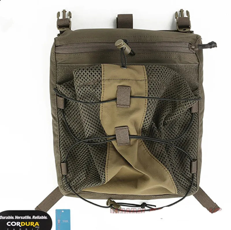 LXB Style Bungee Helmet Back Pack for 420 Vest Hunting, Airsoft Paintball, Backpack Storage Bag, Dustproof Cover, Gift
