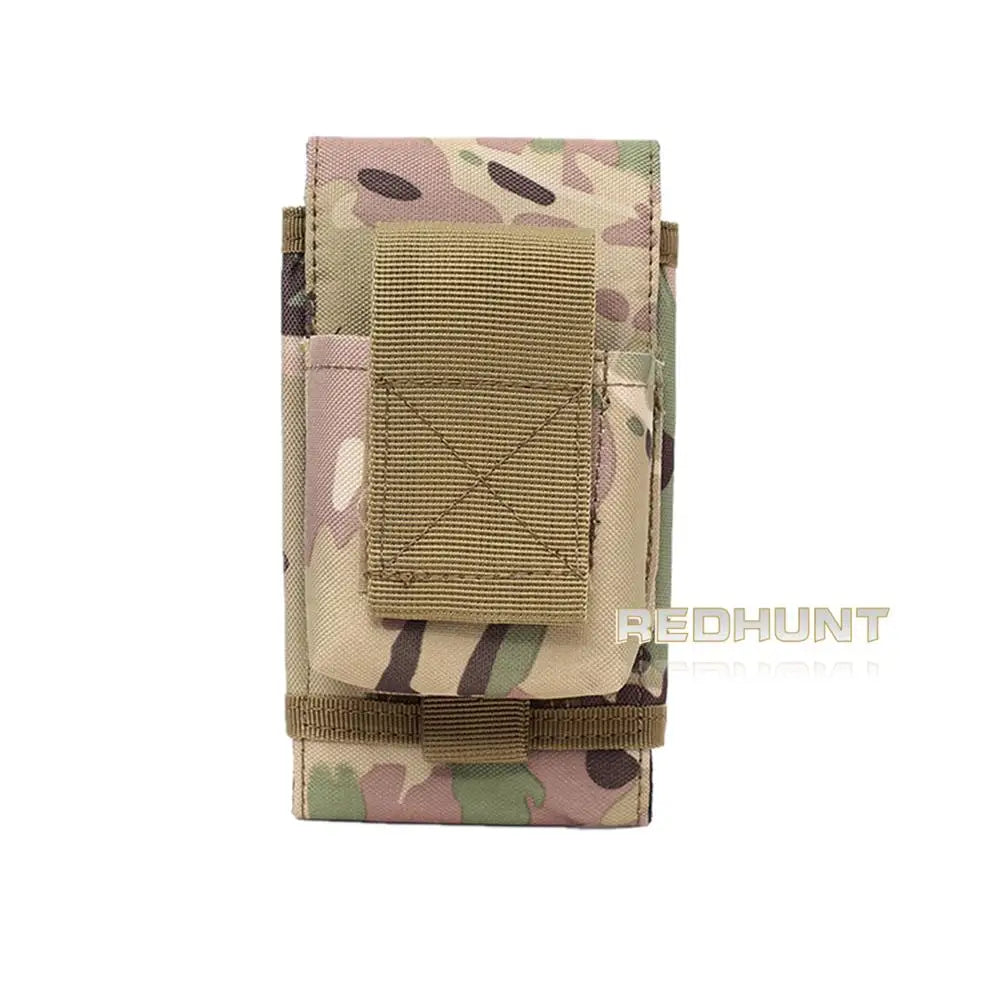 Tactical 5 inch Waist Phone Pouch Molle Sytsem Cellephone Bag Outdoor Cigarette Pouch Key Bag Outdoor Tool Accessory Bag