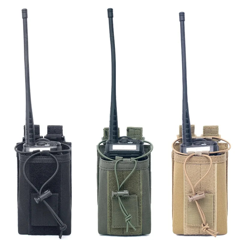 Molle Radio Pouch Walkie Talkie Interphone Holster Outdoor Hiking Hunting EDC Waist Bag Phone Holder Magazine Holder Pouches