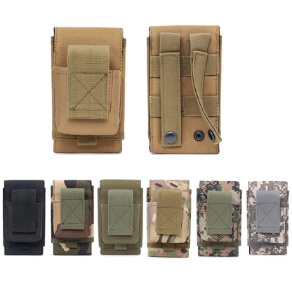 Tactical 5 inch Waist Phone Pouch Molle Sytsem Cellephone Bag Outdoor Cigarette Pouch Key Bag Outdoor Tool Accessory Bag