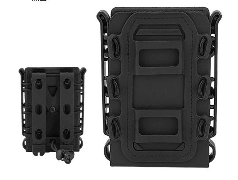 Tactical Magazine Pouch 9 mm Pistol Magazine Pouch Soft Shell Adjustable Hunting Universal Mag Carrier with MOLLE & Belt Clips