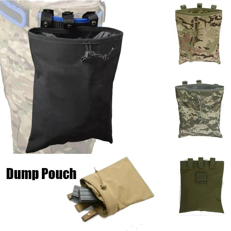 Tactical Molle Dump Pouch Magazine Correct Pouch Outdoor Paintball Utility Recovery Bag Pack Case Hunting Mag Pouch Accessories