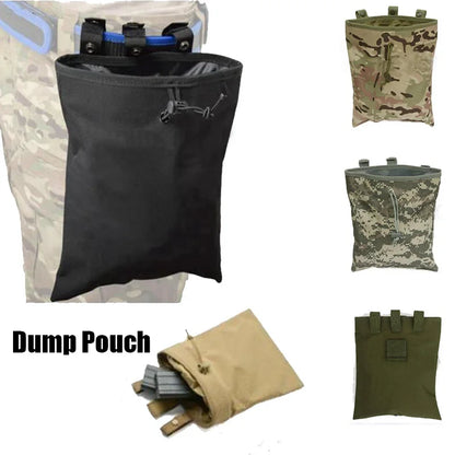 Tactical Molle Dump Pouch Magazine Correct Pouch Outdoor Paintball Utility Recovery Bag Pack Case Hunting Mag Pouch Accessories