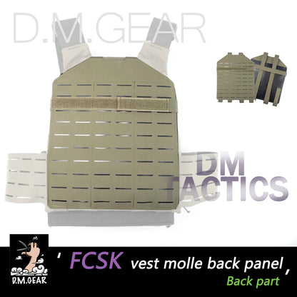 DMGear FCSK Gilet Tactique Mont Molle Accessoire Mont Plaque Arrière Hommes et Femmes Tactique En Plein Air Chasse Jeu Produits