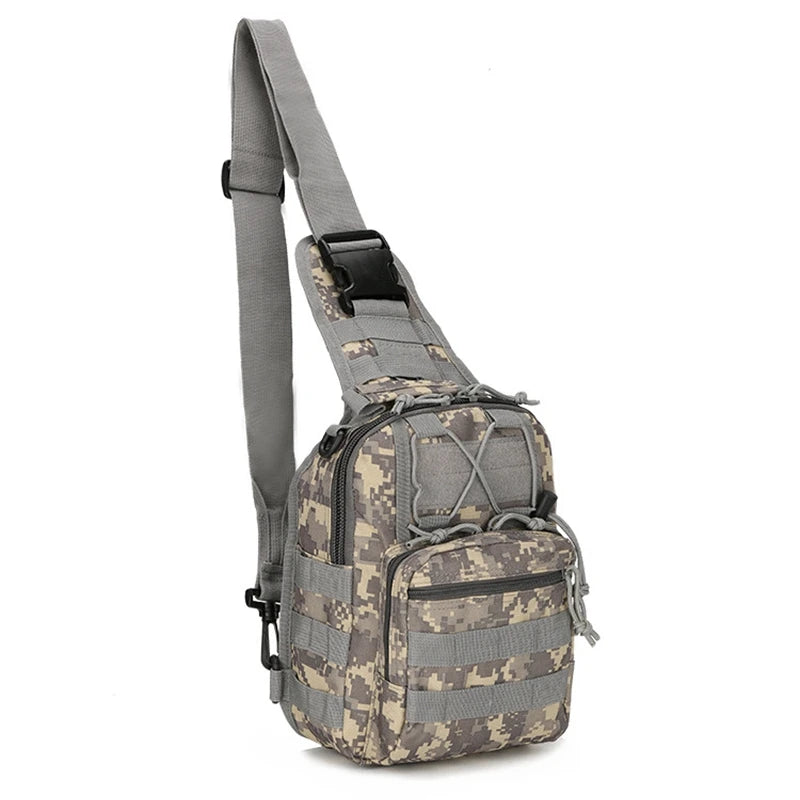 Tactical Shoulder Bag 800D Waterproof Oxford Small Chest Bag Outdoor Sports Sling Backpack for Hunting Hiking Camping