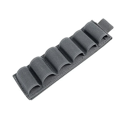Tactical Outdoor 6 Round Shotgun Shell Holder Ammunition Pistol Bullet Reload Holder with Adhesive Backing Sticker