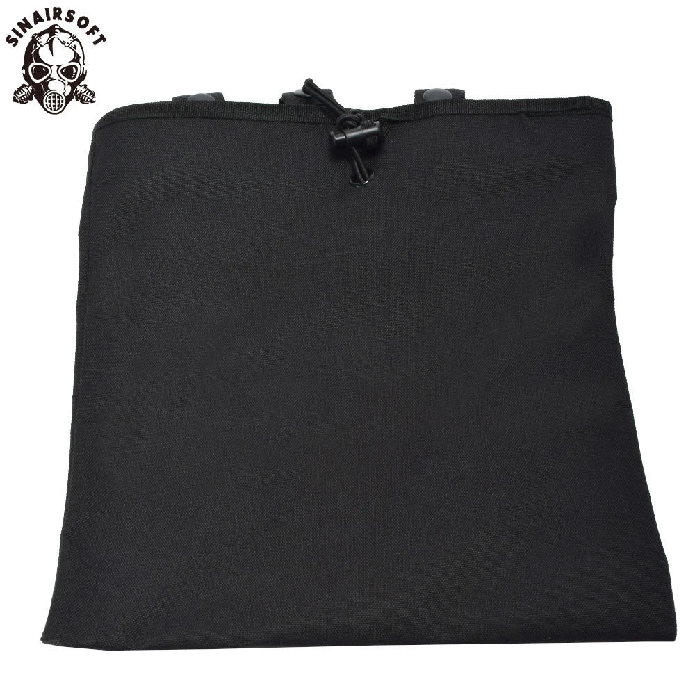 SINAIRSOFT MOLLE Dump Pouch Tactical Mag Recovery Bag Drawstring Magazine Recycling Storage Pack Hunting Gear Holder