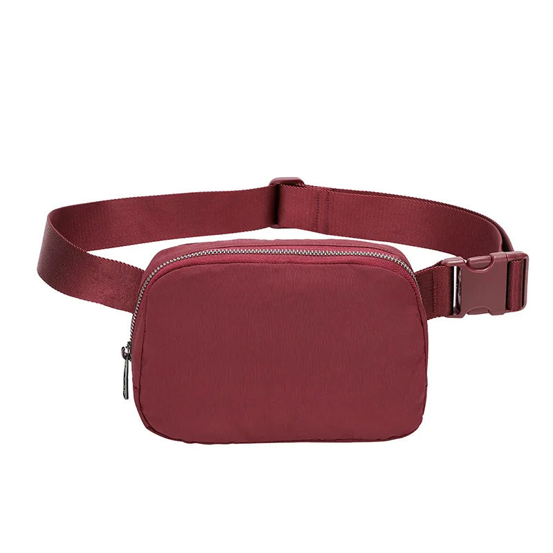New Sports Waist Packs Nylon Waterproof Chest Bag Outdoor Sports Running Phone Pouch Versatile Crossbody Bag for Men and Women