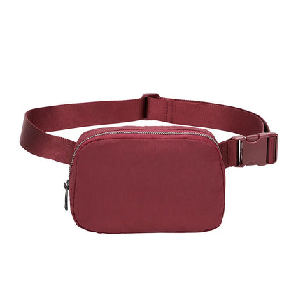 New Sports Waist Packs Nylon Waterproof Chest Bag Outdoor Sports Running Phone Pouch Versatile Crossbody Bag for Men and Women