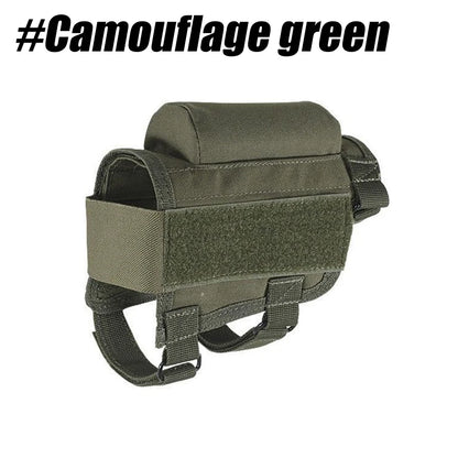 Rifle Buttstock Cheek Rest Riser Pad Shell Pouch Hunting Accessories Rifle Stock Bullet Ammo Cartridges Holder Carrier Bag