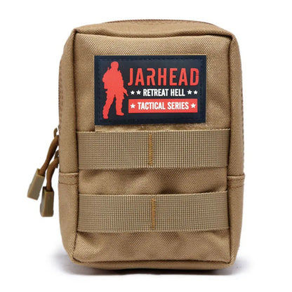 Waterproof Waist Bag EDC Tool Vest Pouch Mobile Phone Bag Tactical Outdoor Sport Hunting Travel Belt Pouch With PVC Patche