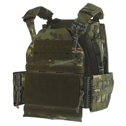 LV120 Tactical Plate Carrier Adjustable Vest Modular MOLLE Armor Carrier Quick Release Hunting Airsoft Training Gear SS Style