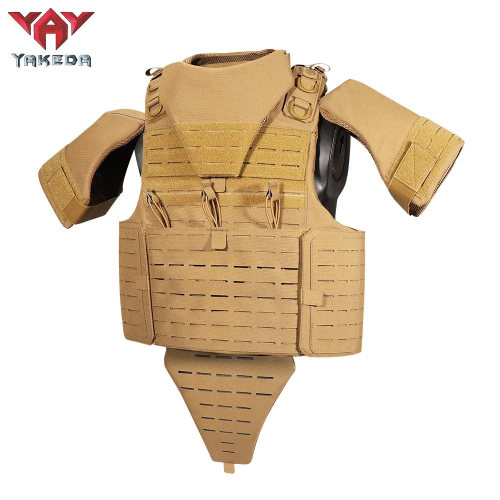 YAKEDA Detachable Multifunctional Training Suit Outdoor Vest with Modular Combination Laser Cutting MOLLE System  Tactical Use