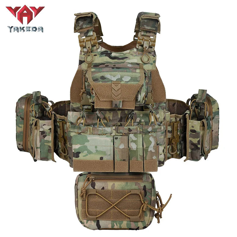 YAKEDA Tactical Vest Quick-release Outdoor Suit Supplie Training Vest Multi-functional Carrying Equipment