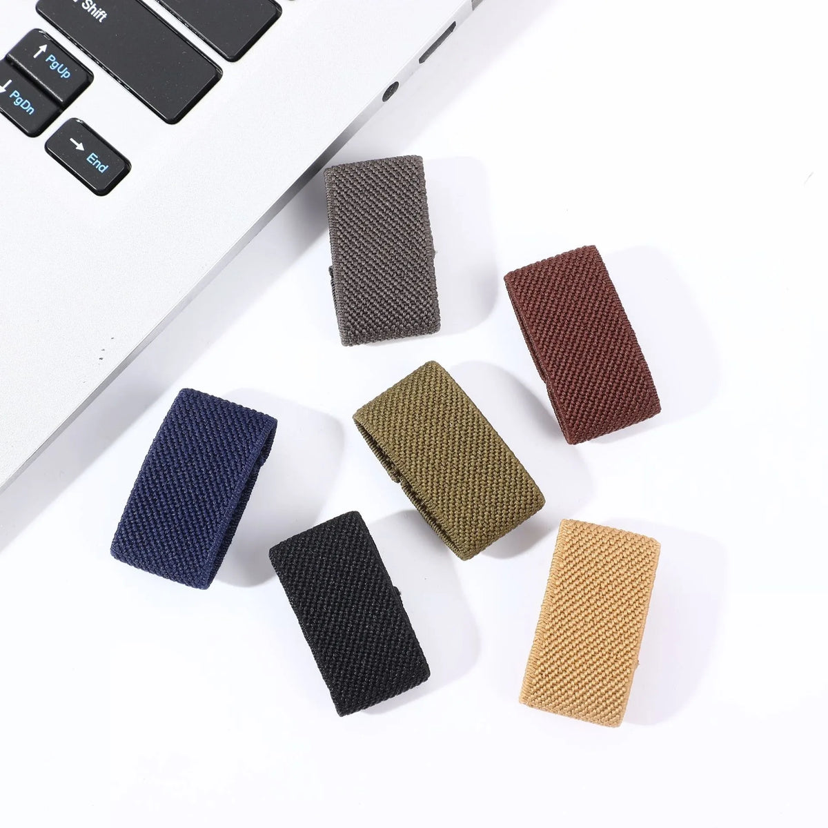 10 Pcs Elastic Belt Loop Holder Durable Belt Keepers Tactically Belt Holder Retainers Band Organizers for Service Belt