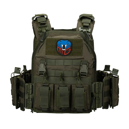 MGFLASHFORCE Tactical Vest Quick Release Molle Plate Carrier Airsoft Hunting Combat Vest for Men