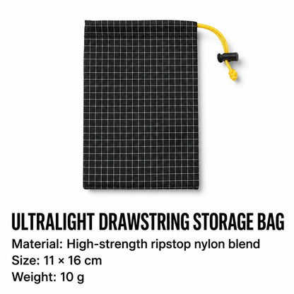 Ultralight Dyneema Ripstop Drawstring Bag Portable Outdoor Storage Pouch Camping Hiking Fishing Gear Organizer Accessories Bag