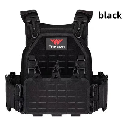 Authentic Product YAKEDA Tactical Vest 6094 Fast Detachable Light Laser Cut Outdoor Hunting Black Gear Carry Vest of High Qualit