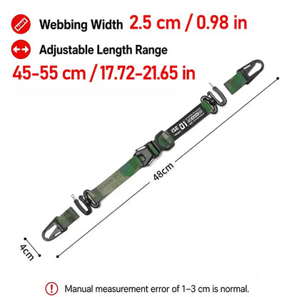 Outdoor Camping Hanging Strap Portable Adjustable Hand Lanyard for Bag Camping Picnic Equipment Outdoor Strap Carabiner Clips