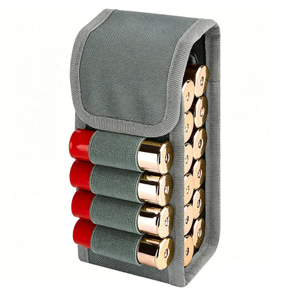 16 Rounds 12GA Shotgun Shell Holder Tactical Molle Waist Bandolier Shotshell Ammo Pouch for 12/16/20 Gauge