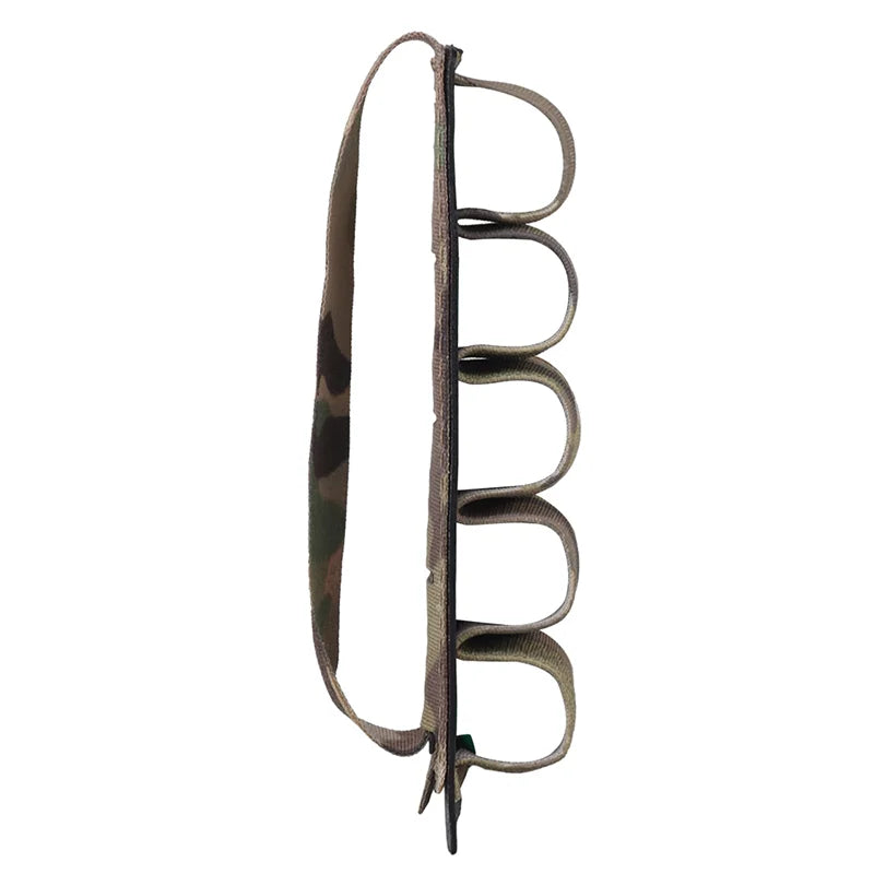 5-Round 12 Gauge Shotgun Shell Pouch MOLLE Hanging Panel Elastic Cartridge Holder for Military/Hunting/Airsoft Ammo Carrier