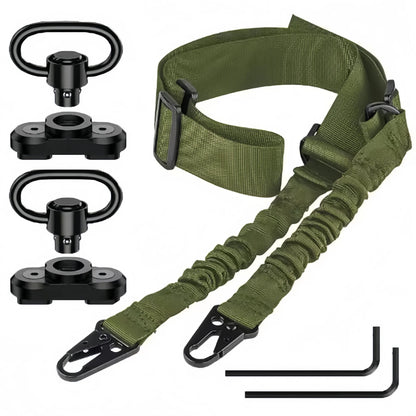2 Points Tactical Sling Adjustable Shoulder Strap with QD Buckle Outdoor Hunting Camping Accessory