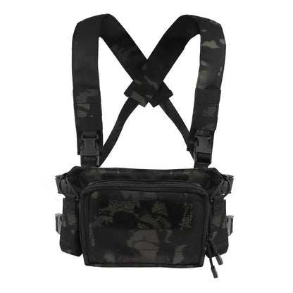 D3CRM Tactical Chest Rig Lightweight With 9mm/5.56 Mag Bag Quick Release Outdoor    Hunting Vest CS Match Wargame Chest Rig Gear