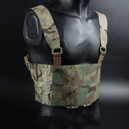 Outdoor Tactical Chesty Rig Waist Strap Hunting Accessories Practical Wide Harness Vest Gear Laser Cutting Molle Chest Rig