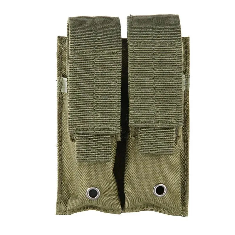 Tactical Magazine Pouch Double Pistol Mag Bag Molle Flashlight Pouch Torch Holder Case Outdoor Hunting Knife Holster