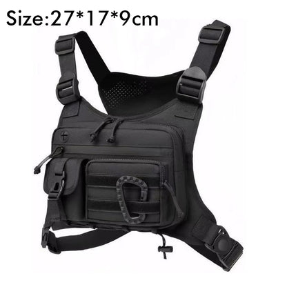 Outdoor Tactical Vest Bag Multi-Functional Waterproof Wear-resistant Backpack Sports Travel Camping Tactical Chest Bag For Men