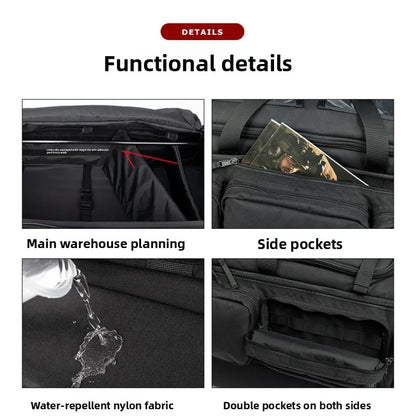 YAKEDA Tactical Rolling Duffle Bag Large Capacity Nylon Wheeled Deployment Bag For Gear Storage Travel Wheeled Tactical Luggage