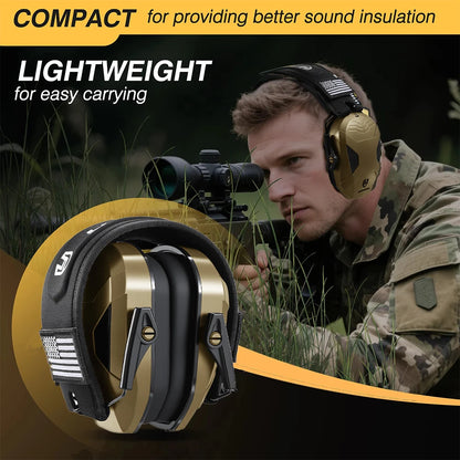 YHKEMA Shooting Ear Protection Safety Earmuffs Outdoor Hunting Noise Reduction Passive Hearing Protector for Huning