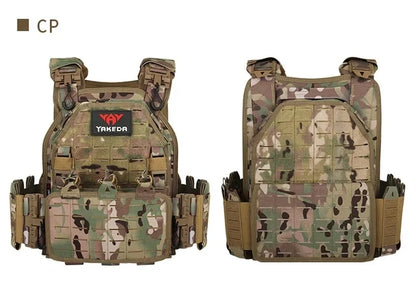 Tactical Vest 6094 Fast detachable light laser cut outdoor hunting black gear carry vest of high quality