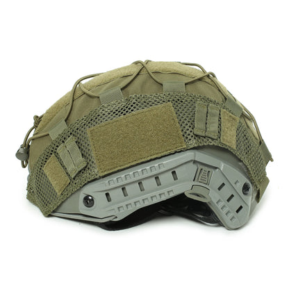 Tactical Helmet Cover - CP Camouflage, 1000D Nylon, Military Hunting Accessories with Elastic Rope (Helmet Not Included)