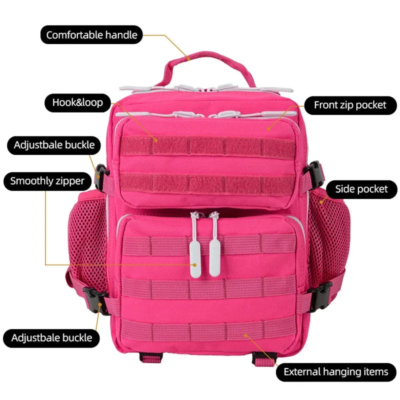 9L Mini Outdoor Sport Hunting Backpack Camping Gym Backpack Molle Climbing Daypack Bag for Men Women Cycling Hiking Bagpack