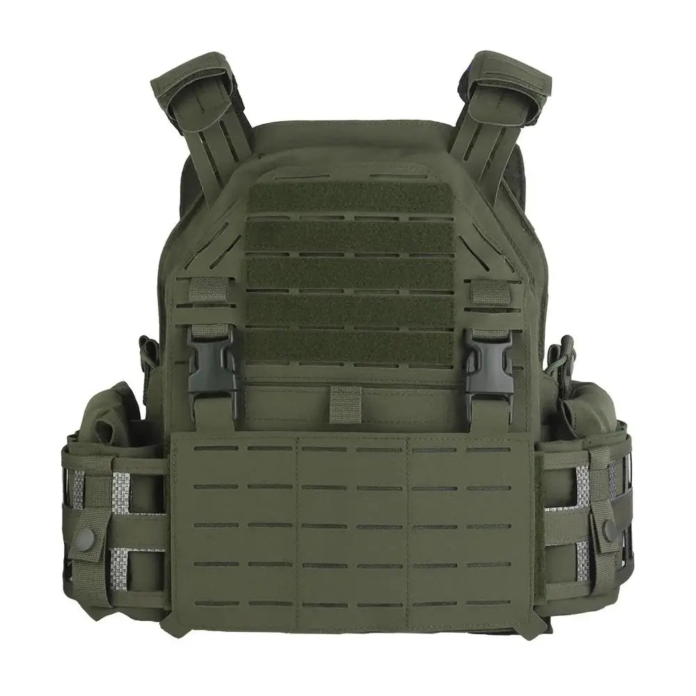 Tactical Vest LG4 Plate Carrier Laser Cut MOLLE Hunting Combat Protective Vest Side Radio Pouch CS Paintball Airsoft Vest Gear