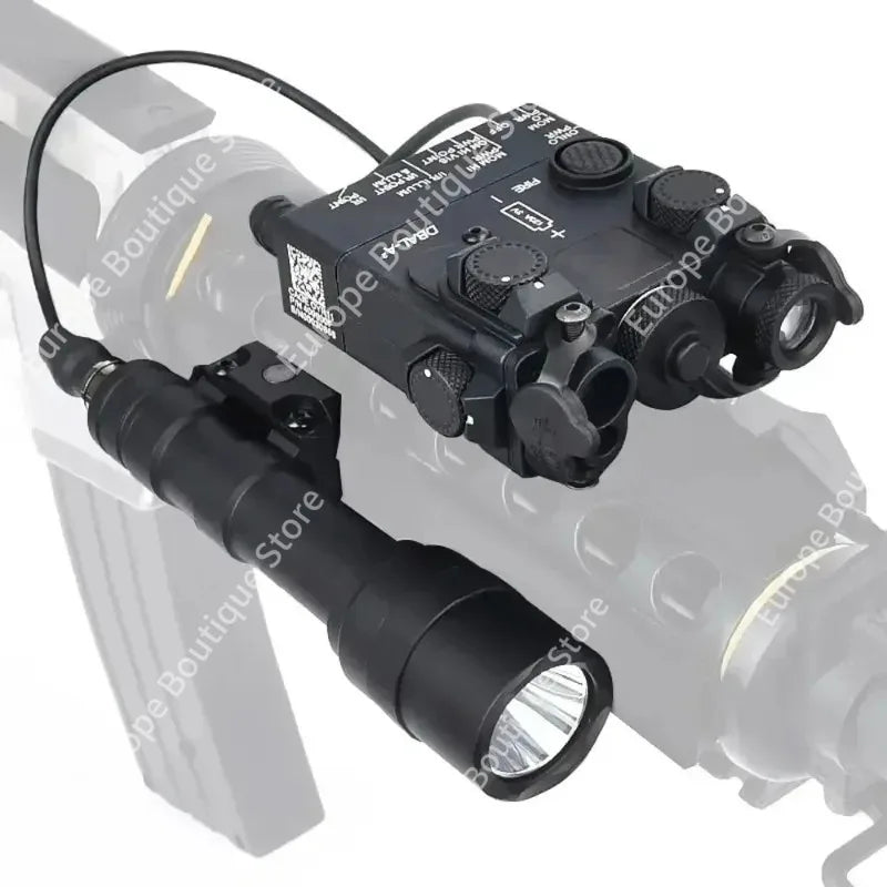 Multi-Purpose 20mm Rail Accessory, DBAL-A2 Aiming Indicator, Red Green Laser & White LED Lighting for Outdoor