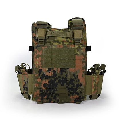 Modular Tactical Vest Set Quick‑Release MOLLE Vest with Mag Pouches Utility Bags for Airsoft Hunting Shooting Combat Training