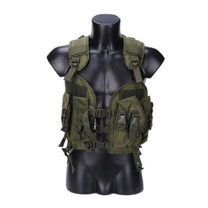 Tactical Vest Outdoor Men Airsoft Paintball Body Armor with Water Bag Camouflage Combat Vest
