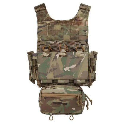 Tactical OTB LV119 Vest Quick Release Cummerbund with Triple 5.56 Mag Pouch Airsoft Hunting Vest Rear Overt Plate Bag
