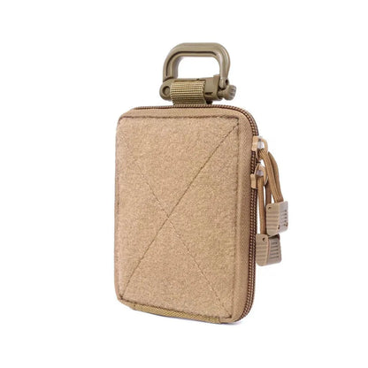 Mini Tactical Molle Utility Pouch Multi-Functional EDC Accessory Bag with Hook-and-Loop for Hunting and Camping