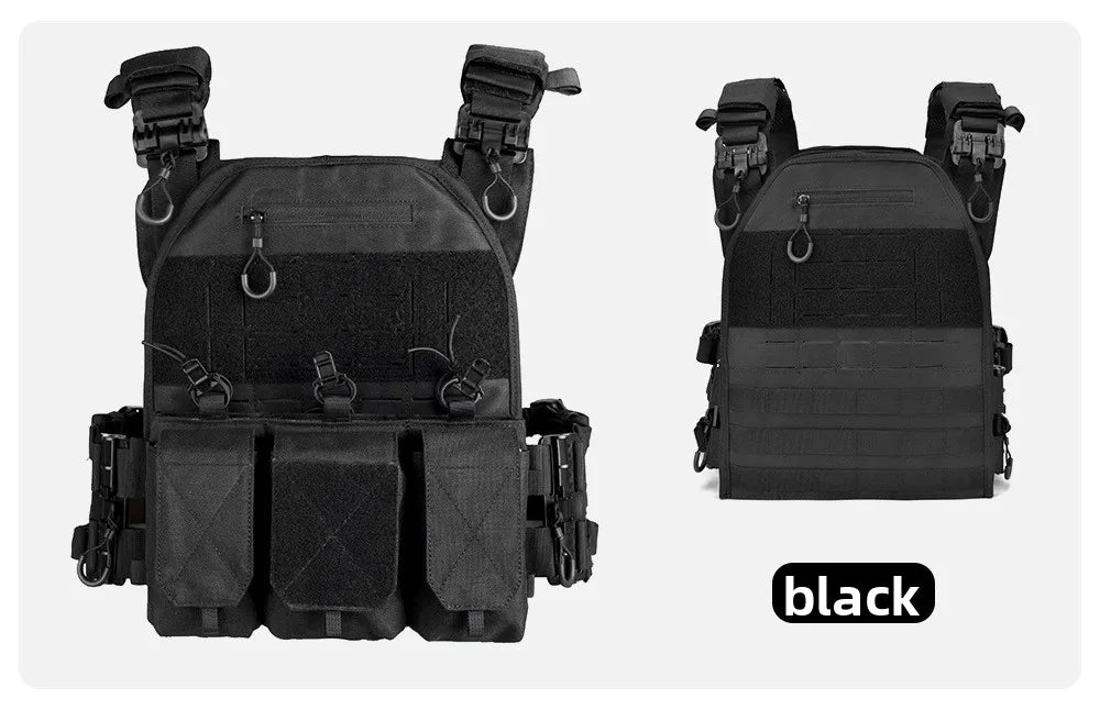 2026 Military Tactical Vest Body Armor Combat Army Gear Hunting Plate Carrier Airsoft Accessories Wargame Pouch Vest