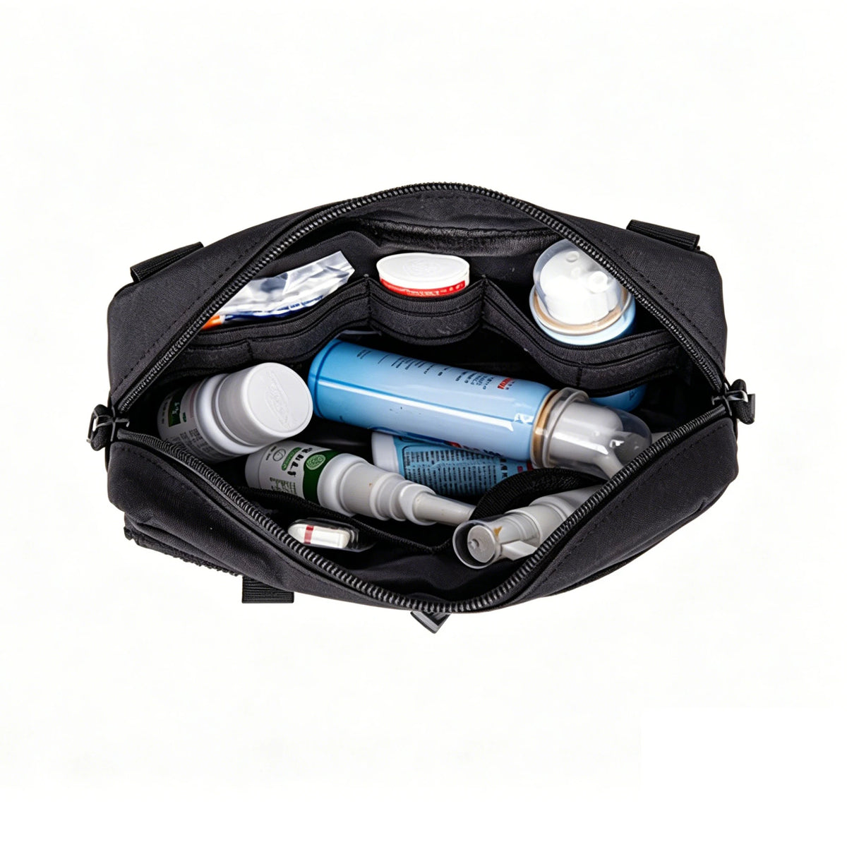 Tactical MOLLE EDC Pouch 600D Utility Nylon Water Resistant Admin Bag Organizer for Outdoor Hiking Camping Hunting Sports