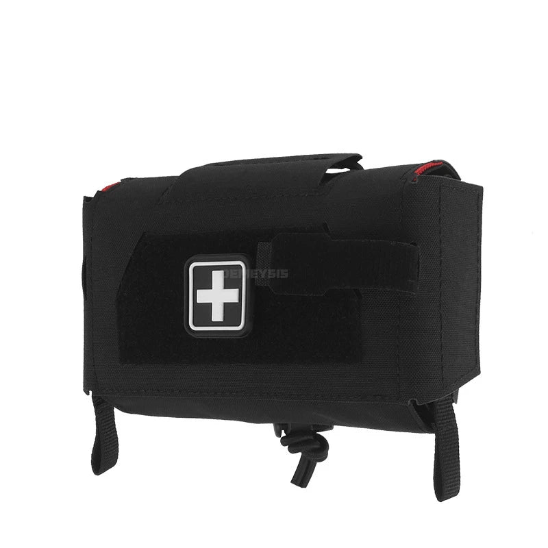 Outdoor Hunting Compact Trauma Pouch Ambidextrous Rapid Deployment  Tactical Medical First Aid Bag EDC Molle Pouch
