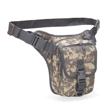 New Outdoor Camouflage Training Leg Bag Outdoor Training Camping Small Waist Bag Mountaineering Cycling Multi functional Waterpr
