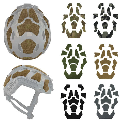 11Pcs/set Tactical FAST Helmet Cable Management Kits Magic Sticker Universal Tape Helmet Padding Stickers