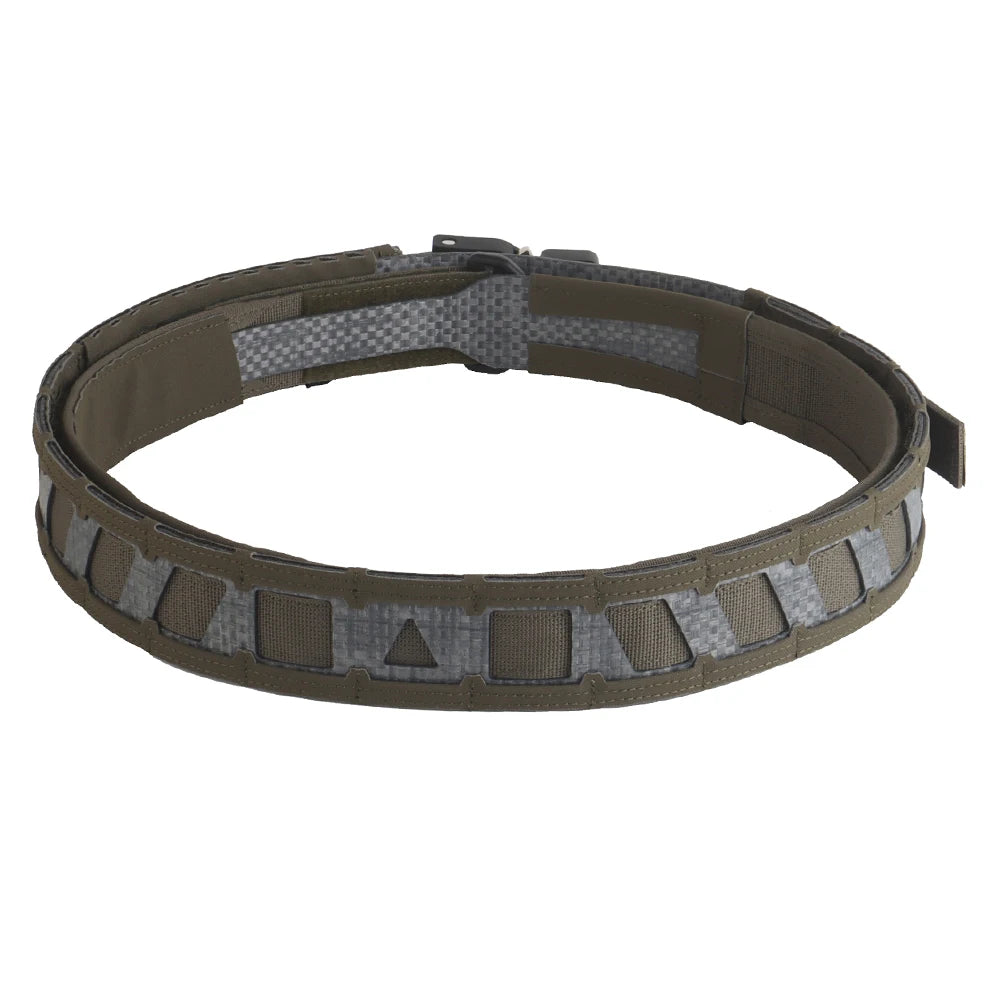 Tactical Battle Belt Modular Webbing Inner Outer Double Layer Waist Belt Magnetic Clasp Outdoor Hunting Training Gear